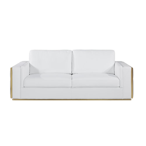 Orren Ellis 2 Piece Top Grain Italian Leather Living Room Set Wayfair